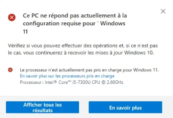 PC Check Résultat