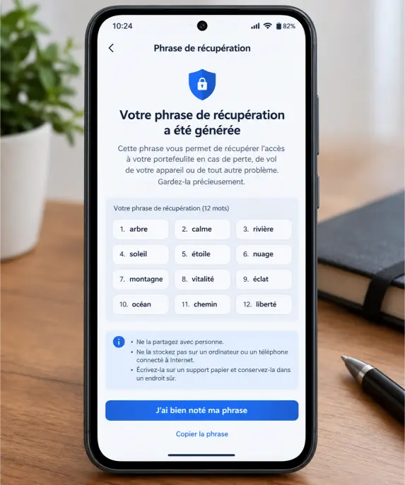 Les cryptomonnaies expliquées simplement Phrase