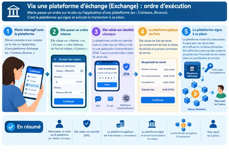 Les cryptomonnaies expliquées simplement transaction plateforme