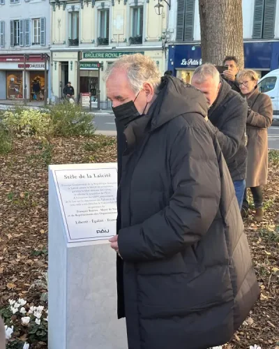 Inauguration stèle de la Laïcité à Pau
